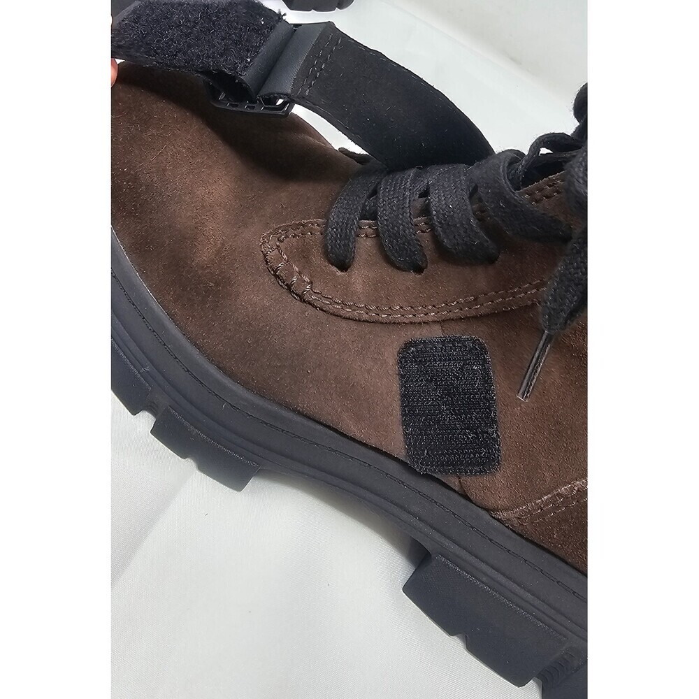 UGG Ashton Lace Up Women's Waterproof Suede & Leather Boots Burnt Cedar Size 8.5 - Picture 12 of 12